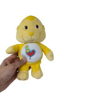 2003 Care Bear Cousins Playful Heart Yellow Monkey Stuffed Animal Soft Toy 8"